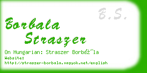 borbala straszer business card